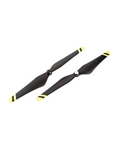 Koop DJI DJI 1242 Self Tightening Propeller 1CW + 1CCW Black With Yellow Stripes (E600) bij DroneLand!