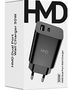 Koop DroneLand HMD Dual Port Wall Charger 30W Black bij DroneLand!