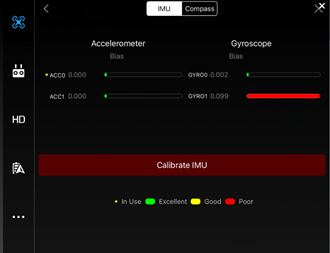 IMU staat voor Inertial Measurement Unit. DJI GO. Kompas kalibratie